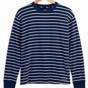 Vineyard Vines Navy and White Striped Sweatshirt